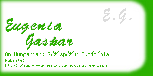 eugenia gaspar business card